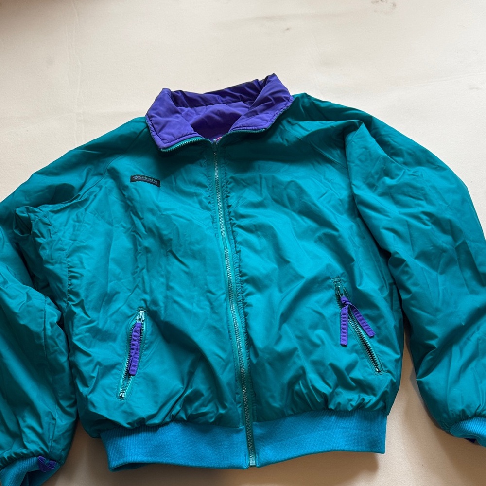 Columbia Vibrant Purple and Teal Jacket - Picture 4 of 9